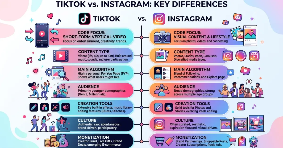 difference-between-tiktok-and-Instagram