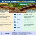 difference between centipede and millipede